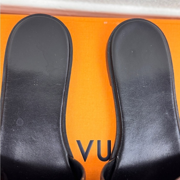 Louis Vuitton Brown Canvas Love Logo Slide Flats Size 37 - Picture 2 of 12